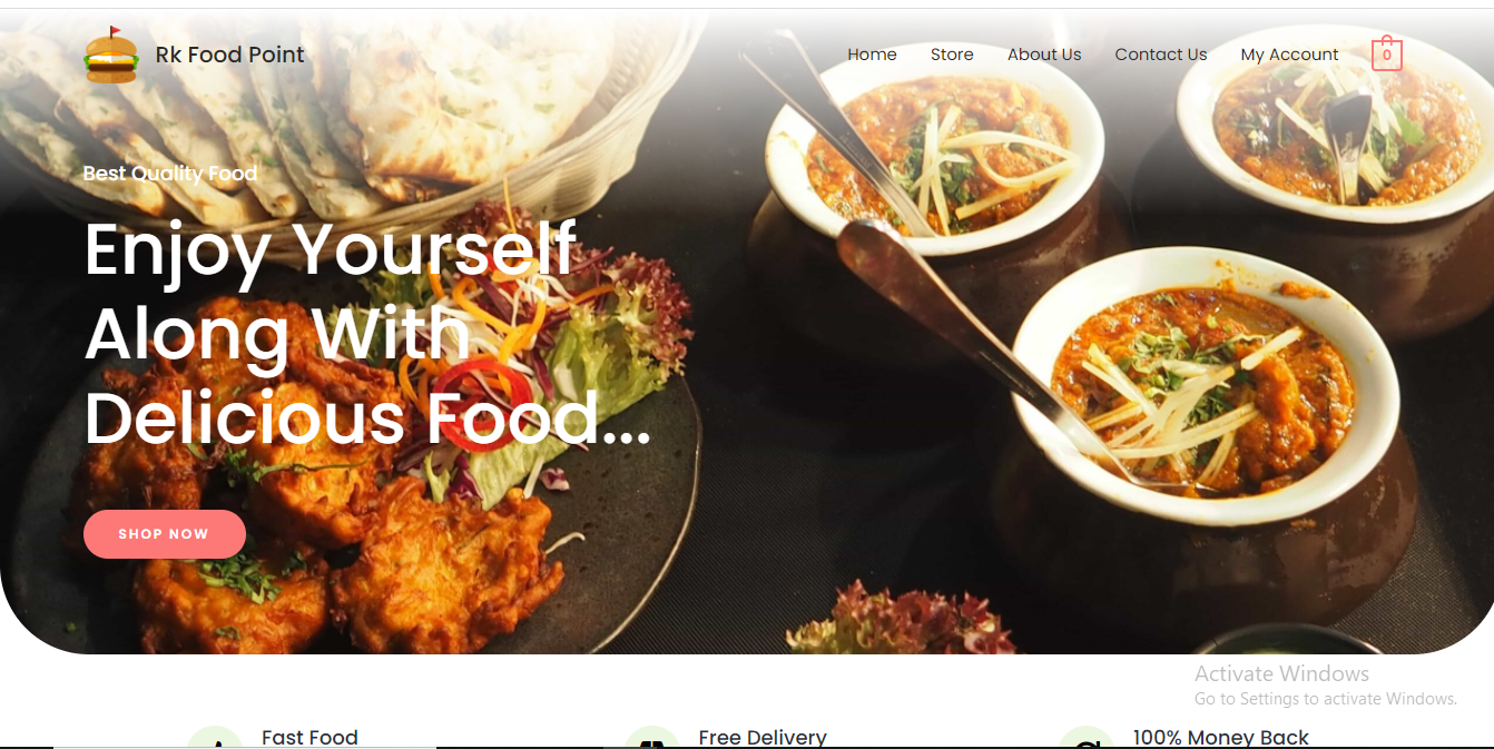 NODE JS ECOMMERCE SITE | RESTAURANT WEBAPP